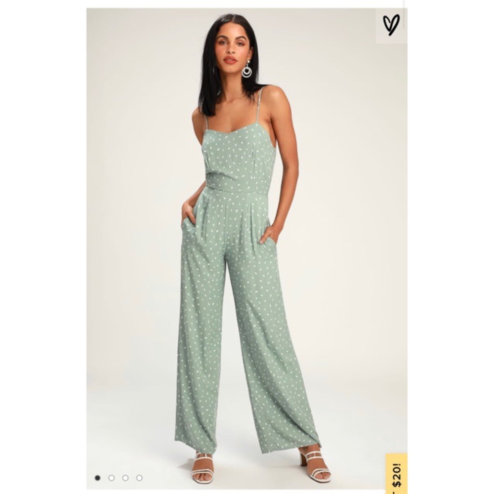 Lulus light green jumpsuit
